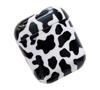BIUDECO 1pc Silicone Cow Print Earbuds Case Wireless Earphone Cover for True Wireless Earbuds Generation Protective Shockproof Skin-friendly Touch Compact Lightweight Design for Women Men