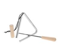 BIUDECO 1set Beginner Triangle Percussion Instrument Music Teaching Tool for Early Education and Rhythm Development Striker for Ages