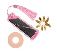 BIUDECO 1set Guzheng Nail Picks Set Storage Board Natural Resin Finger and Thumb Picks for and Easy Replacement for Beginners and Professionals