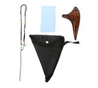 BIUDECO 1set Portable Key Ocarina Durable Bone China Musical Instrument for Beginners Includes Lanyard Instruction Ergonomic Design for Easy Learning and Comfortable Play
