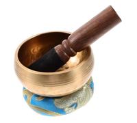 BIUDECO 1set Singing Bowl Meditation Nepalese Sound Bowl Mallet and Cushion for Relaxation Mindfulness and Buddhist Practice