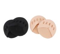 BIUDECO 2 Pairs Five Toe Socks Half Foot Invisible Forefoot Pad Support Socks Breathable Cotton Material for Boots and Thermal Shoes