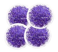 BIUDECO 2 Pairs Reusable Hot Cold Compress Eye Pads for Home Use Cooling Gel Eye Patches Lightweight Breathable Ice Compress Mask and Dark Circles Purple