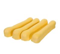 BIUDECO 2 Pairs TPR Underarm Cane Pad Sleeve Elastic Replacement Crutch Padding for Forearm Crutches Pressure Relief Walking Aid Accessories for Elderly Mobility Yellow