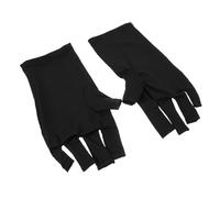 BIUDECO 2 Pairs UV Protection Nail Art Gloves for Gel Manicure Stretchy Comfortable Manicure Gloves for Nail Art Supplies