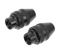 BIUDECO 2 Pcs Keyless Chuck Replacement for Rotary Tools Three-jaw Mini Drill Chuck Electric Grinder Accessory for Car Garage Home Use