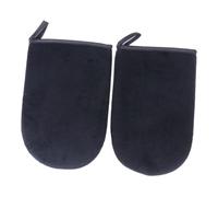 BIUDECO 2 Pcs Self Tanning Gloves Black Sunless Tanning Mitts for Even Application Comfortable and Lint for Self Tanner Cream and Lotion