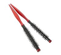 BIUDECO 2 Pcs Wooden Handle Round Hairbrush Set Boar Bristles for Blow Drying Anti-static Roll Brush Large Size for Women Styling and Hair Volume