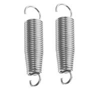 BIUDECO 2 Pieces Drum Pedal Springs with Hooks High Tension Bass Drum Pedal Accessories for Single Double Kick Sturdy Coil Spring Set Replacement
