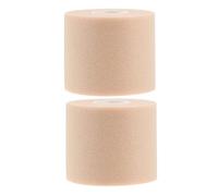 BIUDECO 2 Rolls Breathable Elastic Athletic Grip Insulation Tape Skin-Colored Sports Sponge Tape for Shock Absorption and Sweat Resistance for Fitness and Team Use