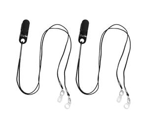 BIUDECO 2 Set Hearing Aid Strap Lanyards for Seniors, Adjustable and Secure Fit Hearing Amplifier Holder Rope Made of Sturdy Abs and Nylon, for Walking and Humid Environments to Prevent