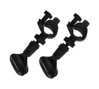 BIUDECO 2 Sets Plastic Microphone Clip Holder for Handheld Mics Compact Design with Rotatable Clamp for Public Speaking and On-the-go Use