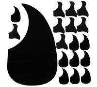 BIUDECO 20pcs Acoustic Guitar Pickguard Set for 41-inch Folk Guitar Self-adhesive Pvc Scratch Protection Decals Teardrop and Bird Shapes for Strumming Impact