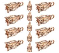 BIUDECO 20pcs Alloy Flower Charms for Jewelry Making DIY Pendants for Necklaces Bracelets Earrings Anklets Craft Accessories