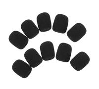 BIUDECO 20pcs Black Sponge Mic Windscreens 30x22x8mm Stage Microphone Covers Foam Windscreen Accessories for Live Sound and Karaoke