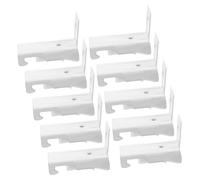 BIUDECO 20pcs Heavy Duty Curtain Support Brackets for Flexible Ceiling Mount Versatile Drapery Rail Hardware Compatible with Various Wall Surfaces for Easy Installation