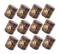 BIUDECO 20pcs Hexagonal Mini Paper Treasure Barrel Candy Boxes with Lid Foldable Pirate Treasure Chest Design for Pirate Party Favors Birthday Decorations and Western Theme Supplies