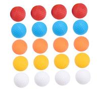 BIUDECO 20pcs Hollow Plastic Golf Practice Balls Lightweight Indoor Training Aids for Golf Technique Improvement with Multi Color Design