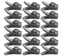 BIUDECO 20pcs Lapel Microphone Clips Small and Light Abs Material with Sturdy Clip for Speeches and Online Chats for Secure Fit