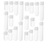BIUDECO 20pcs Leakproof Round Bottom Glass Containers with Caps for Essential Oils Serums Travel Use Durable Empty Lotion Dispenser Bottles for Cosmetic Storage and Refill