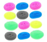 BIUDECO 20pcs Non Scratch Plastic Dish Scrubbers Reusable Kitchen Brush Durable Round Scouring Pads for Plates Pots Glassware Scratch Cleaning and Versatile Use