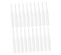 BIUDECO 20pcs Portable Eyebrow Makeup Brush Set with Lightweight Pp Material and Comfortable Handle Design for Office and Home Use