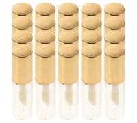 BIUDECO 20pcs Transparent Mini Lip Gloss Tubes Refillable Plastic Containers for DIY Lip Balm Oil Glaze Pocket-sized Travel Makeup Bottles with Wide Opening for Easy Filling