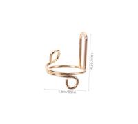 BIUDECO 20pcs Wearing Armor Metal Rings Nail Wraps Nail Polish Aid Ring Detachable for Wearing Golden Copper