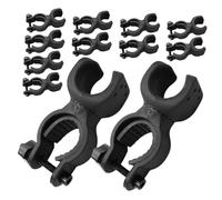 BIUDECO 20pcs Weatherproof Walking Stick Holder Clamp Bracket for Seniors Cane Accessories Quick Attachment for Wheelchairs Electric Scooters Elderly Walkers
