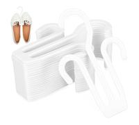 BIUDECO 20pcs White Pp Shoe Hangers for Wall, Flip-Flop Display Hook Rack