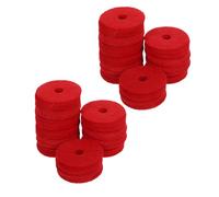 BIUDECO 24pcs Double Layer Cymbal Felts Thick Felt Washers for Drum Cymbal Stand Vibration Dampening Protective Cushion Pads Compatible with Jazz Drum and Hi Hat