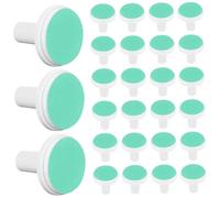 BIUDECO 24pcs Electric Nail File Pads Replacement for Boy Girl Grinding Heads Safe and Easy to Use Compatible with Electric Nail Trimmers Green Heads for Months