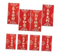 BIUDECO 24pcs Envelopes for Cash Cute Red Envelopes Small Party Theme Packet Blessing Cash Stuffing Occasion Pocket Lucky Happy New Year Fancy Greeting Paper