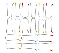 BIUDECO 24Pcs Hot Curler Clips Replacement with Assorted Heat Resistant Roller Clips for Home Salon Hair Styling and Securing Hot Rollers