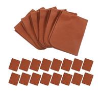 BIUDECO 24pcs Individually Packaged Brown Microfiber Cleaning Cloths for Glasses Lens Cleaner, Phone Screen, Laptop and Electronic Device Cleaning, Thickened Suede Velvet for Eyeglasses