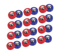 BIUDECO 24pcs Mini Shuffleboard Tabletop Rollers Fun Curling Game Accessories for Play Suitable for All Ages Enhances Parent Interaction