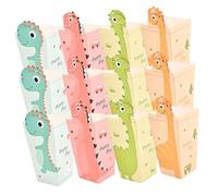 BIUDECO 24pcs Popcorn Buckets Party Treat Boxes Dinosaur Design, Paper Popcorn Containers for Birthday Party Snack Holders, 4 Styles, 12 per Pack