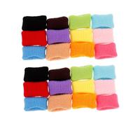 BIUDECO 24pcs Soft Seamless Sweat Headbands for Sports Flexible Athletic Hairbands in Mixed Candy Colors Small Sweat-absorbing Exercise Bands for Women and Men
