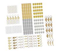 BIUDECO 250pcs Dreadlocks Hair Accessories Metal Shell Hairpins with Leaf and Snowflake Charms for Women DIY Braiding Beads Hair Decoration for Parties and Festivals