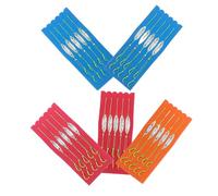 BIUDECO 25pcs Carp Feeder Float Bait Holder Spring Treble Hooks Fishing Trap Hook Set Fluorescent and Forked Connector for Pond Lake River Fishing