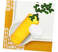 BIUDECO 25pcs Mini Medicine Bottles with Lids Portable Small Medicine Holder Moistureproof Travel Organizer for Outdoor Camping Emergency Use Lightweight PP Containers with Design
