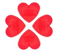 BIUDECO 25pcs Red Heart-Shaped Adhesive Wound Patches Pe Material, Breathable Bandages for Stopping Bleeding and Promoting Healing, for First Aid and Home Use