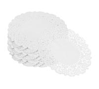 BIUDECO 280 Sheets Round Oil-Absorbent Disposable Paper Doilies for Baking Snacks Cakes Pizza Greaseproof Food Liners with Elegant Lace Design