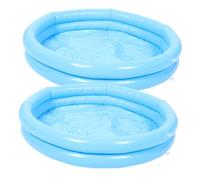 BIUDECO 2pairs Inflatable Footbath Pool Foot Spa Bath Pedicure Foot Spa Tub Portable Washer Set Random Color