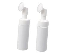 BIUDECO 2PCS 150ML Travel Size Foaming Cosmetics Empty Bottle Set Portable Makeup Dispenser for Travel and Home for Liquid and Cream Storage