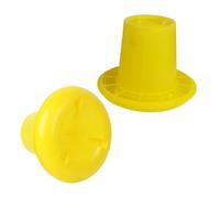 BIUDECO 2pcs 5lb Chicken Feeders Poultry Feeding Containers Separate Design Sturdy Plastic Chicken Food Troughs Duck Goose Feeding