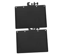 BIUDECO 2pcs Abs Microphone Stand Tray, Clamp-on Rack for Mobile Phone, Sound Card and Microphone, Adjustable Angle, Black, for Live Broadcast