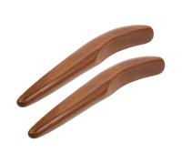 BIUDECO 2pcs Acupuncture Point Sticks Massage Rods for Foot Reflexology and Meridian Therapy Compact Lightweight Natural Wood Tools for Home and Salon Use