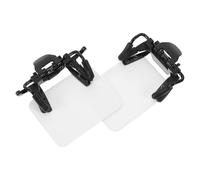 BIUDECO 2pcs Adjustable Archery Occluder Clip Patch for Shooting Glasses, White Vertical Horizontal Eye Blinder Patches for Training and Target Shooting Aid
