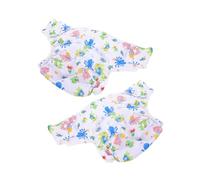 BIUDECO 2Pcs Adjustable Reusable Adult Cloth Diapers Washable Swim Nappies for Incontinence with Stylish Print Design and Dependable Leak Protection for Seniors